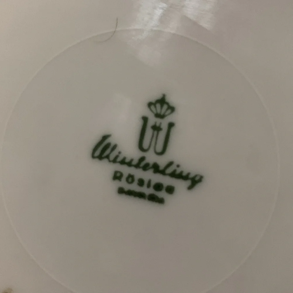 White & Gold Vintage 1960s Ceramic Round Platter Serving Plate Fine Dining